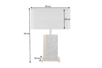 Tafellamp ELEGANCIA 65cm marmer staal goudgrijs - 43732, Huis en Inrichting, Ophalen of Verzenden, Nieuw