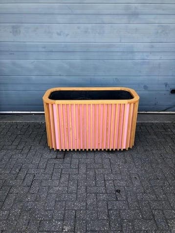 Gebruikte Verrijdbare Bloembak (130cm) Vintage/Café, Tuin en Terras, Ophalen, Nieuw