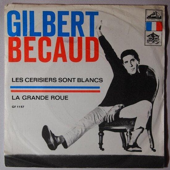 Gilbert Bécaud - Les cerisiers sont blanc - Single, Cd's en Dvd's, Vinyl Singles, Verzenden