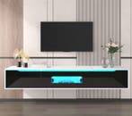 TV-meubel 180cm hoogglans met LED-verlichting en wandmontage, Verzenden, Nieuw