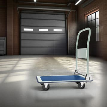 Platformwagen inklapbaar tot 150kg - wit, Verzenden, Nieuw