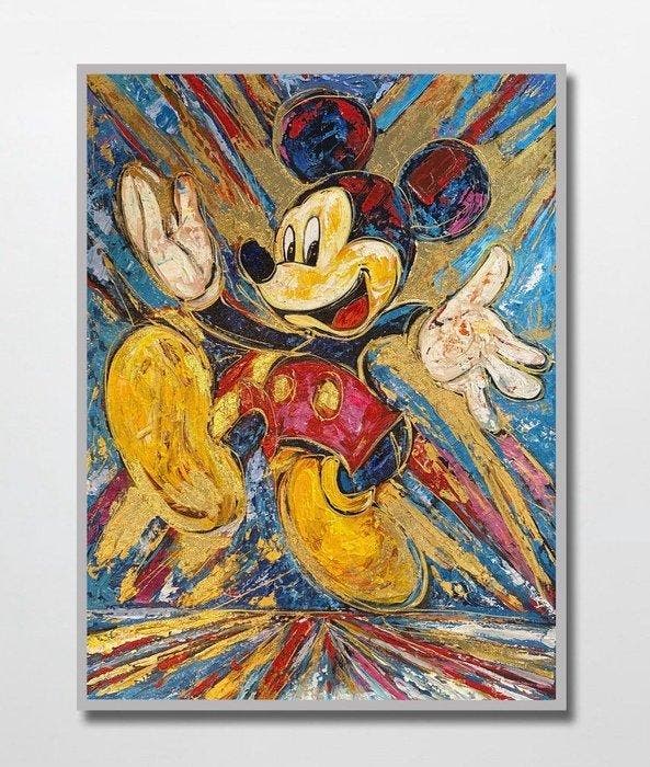 Nguyn V.L (1993) - Mickey 18 Vintage 80 60 cm., Antiek en Kunst, Kunst | Schilderijen | Modern