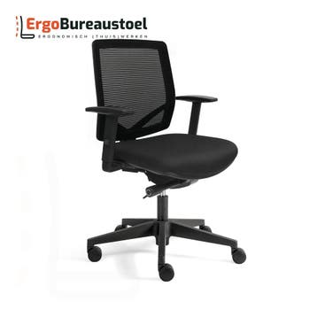Ergonomische Junna Basic Netwave | NEN-1335 | 10 jaar, Huis en Inrichting, Bureaustoelen, Verzenden, Zwart, Nieuw, Bureaustoel