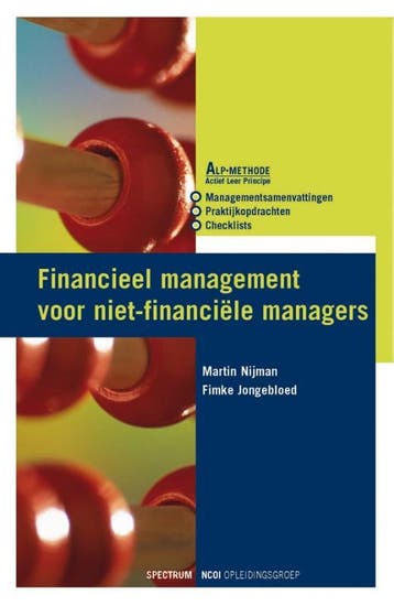 Financieel management voor de niet financiële manager - NCOI, Verzenden, Zo goed als nieuw, F. Jongebloed