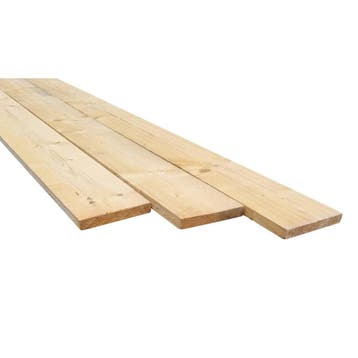 Vuren steigerplank 30x195x3000mm, Ophalen of Verzenden, Nieuw, Steigerhout