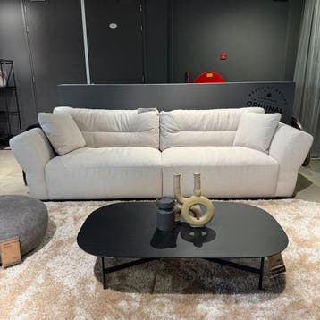 4-zitsbank DUTCHZ 2700 - Stof Beige - House of Dutchz, Nieuw, 75 tot 100 cm, Ophalen of Verzenden, Rechte bank