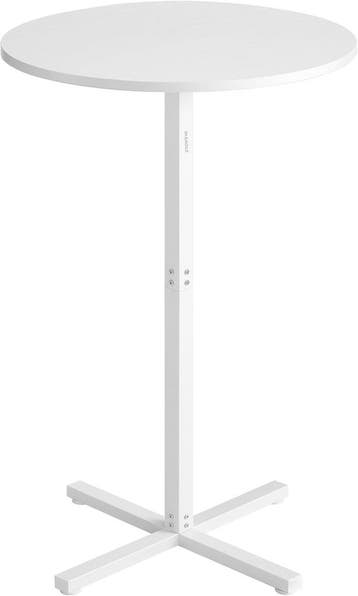Bartafel - statafel - diameter 60 cm - wit blad - stalen, Verzenden, Nieuw