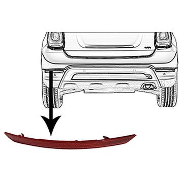 Fiat 500X 2014+ Reflector Links In Bumper (Achterlampen), Verzenden, Nieuw