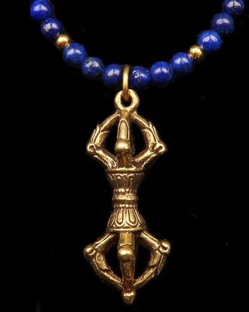 Lapis lazuli - Dorje / Vajra - Tibetaanse Diamantscepter -