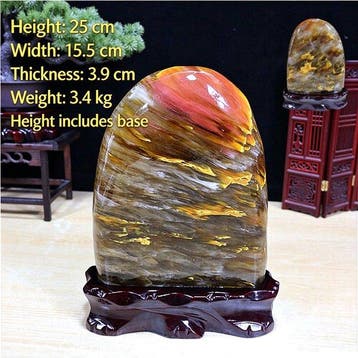 Rotskristal Gepolijste - Hoogte: 25 cm - Breedte: 15.5 cm-
