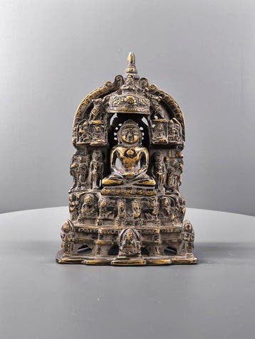 India - Jain Geel brons, koperlegering die waarschijnlijk