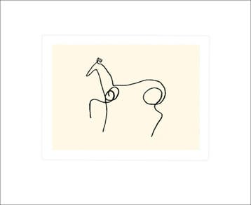 Kunstdruk Pablo Picasso - Le Cheval 50x60cm, Verzenden, Nieuw
