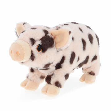 Keel Toys varken knuffel - roze gevlekt - lopend - 28 cm, Verzenden, Nieuw