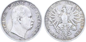 1 taler, daalder Duitsland Vereinstaler, daalder Preussen..., Verzenden