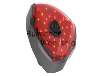 Fiets achterlamp - perfect model - fel licht - 5 standen, Batterij, Achterlicht, Nieuw, Ophalen of Verzenden