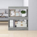 vidaXL Boekenkast/kamerscherm 60x30x72 cm grijs sonoma, Huis en Inrichting, Kasten | Boekenkasten, Verzenden, Nieuw, 50 tot 100 cm