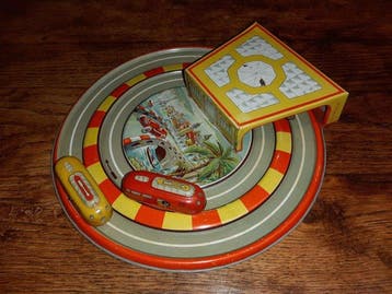 Technofix - Rondracecircuit uit het vroege jaren 50,, Antiek en Kunst, Antiek | Speelgoed