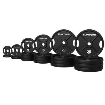 Tunturi Platinum Cast Iron Plate - Bumperplates - 295kg, Verzenden, Nieuw, Halterschijven