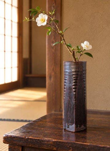Vaas - Aardewerk - Japan - Bloempot - Kato Shuntei (), Antiek en Kunst