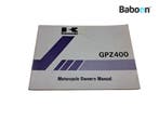 Instructie Boek Kawasaki GPZ 400 (GPZ400) English, Verzenden, Gebruikt