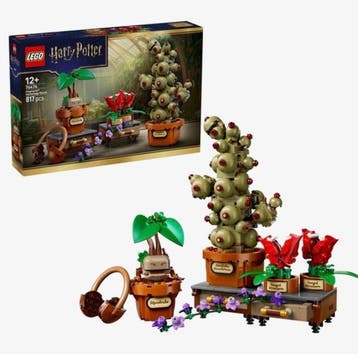 Lego Set - 76474 - Harry Potter - Hogwarts Herbology Plants, Nieuw