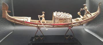 sculptuur, Italian Fine 800 Silver & Filigree Venetian