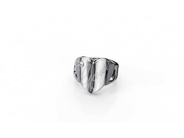 Veiling - Guess Ring Staal diamond maat 56, Nieuw