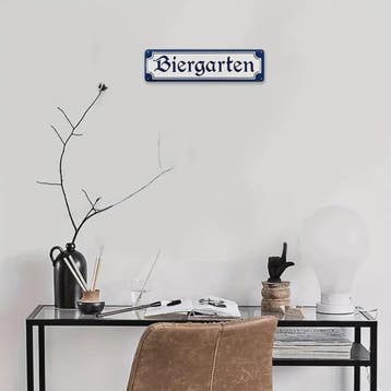 Vintage Biergarten Metalen Wandbord - Retro Decoratie voor d, Verzenden, Nieuw