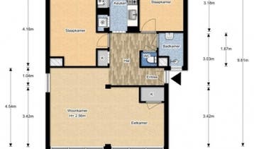 Te Huur 3 Kamer Appartement Van der Lelijstraat III In Delft, Direct bij eigenaar, Appartement, Delft, Zuid-Holland