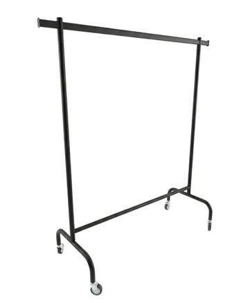 BASIC XXL kledingrek vaste hoogte 160 cm zwart met grote, Nieuw