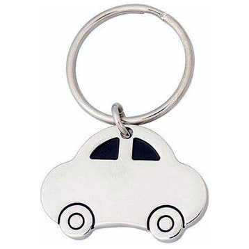 Fako Bijoux - Auto Sleutelhanger - 4.5cm - Zilverkleurig, Verzamelen, Sleutelhangers, Verzenden, Nieuw