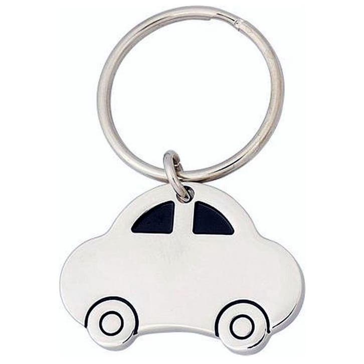 Fako Bijoux - Auto Sleutelhanger - 4.5cm - Zilverkleurig, Verzamelen, Sleutelhangers, Verzenden