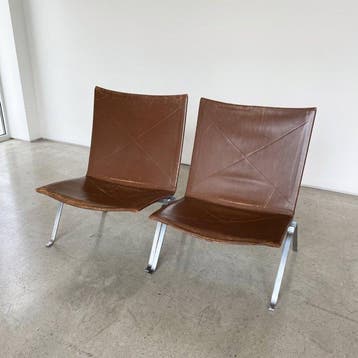 Fritz Hansen - Poul Kjaerholm - Lounge stoel (2) - PK22 -