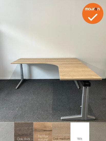 Ahrend Essa hoekbureau - Handmatig verstelbaar - 180x200c..., Zakelijke goederen, Kantoor en Winkelinrichting | Kantoormeubilair en Inrichting