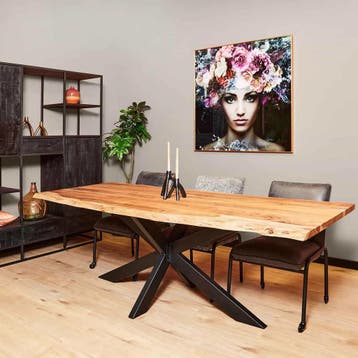 Boomstamtafel Live Edge Naturel Acaciahout 240 cm | Starfurn, Ophalen of Verzenden, Nieuw