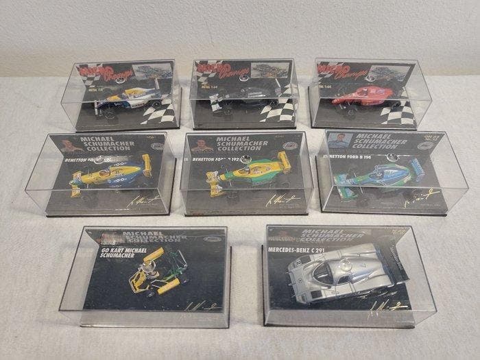 MicroChamps 1:64 - Modelauto (8) - Michael Schumacher, Hobby en Vrije tijd, Modelauto's | 1:5 tot 1:12