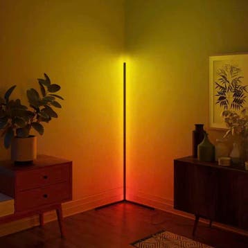 Slimme RGB LED Vloerlamp | 16 miljoen kleuren, dimbaar, app, Verzenden, Nieuw, 100 tot 150 cm