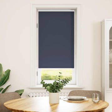 vidaXL Rolgordijn verduisterend 64,4 x 120 cm stofbreedte 60, Huis en Inrichting, Verzenden, Nieuw, Blauw