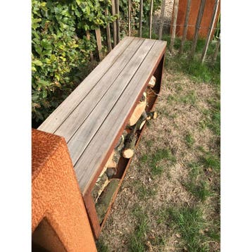 Geroba Egura HC1 zitbank met houtopslag 1500x385x500mm -, Verzenden, Nieuw