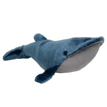 Nature Planet vinvis knuffel - pluche - blauw - 36 cm, Verzenden, Nieuw