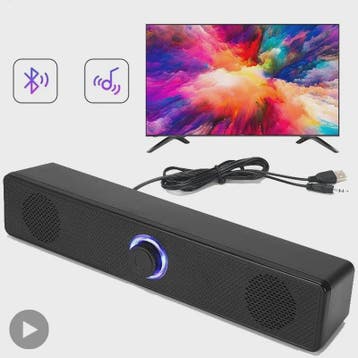 Draadloze Bluetooth Soundbar voor PC, TV & Laptop - Compact, Verzenden, Nieuw