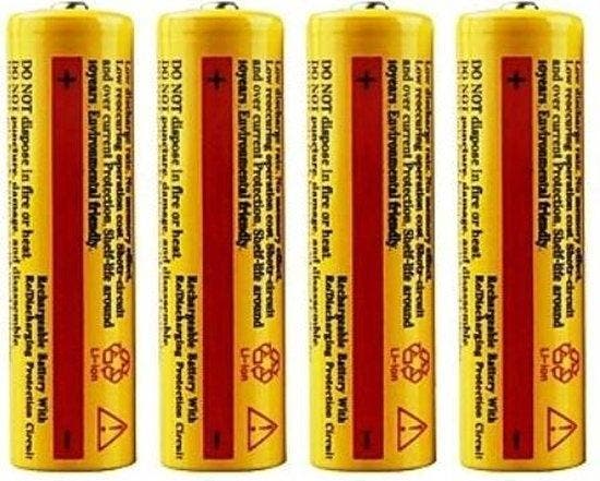 Ultrafire Oplaadbare batterij 18650 5000mAh per 4 stuks -, Audio, Tv en Foto, Accu's en Batterijen, Verzenden
