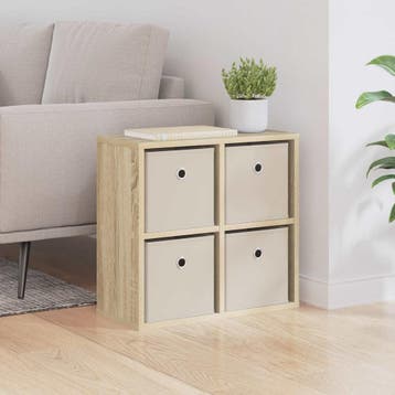 vidaXL Dressoir Sonoma Eiken 49,5 x 22 x 47 cm, Minder dan 50 cm, Verzenden, Nieuw, Minder dan 25 cm
