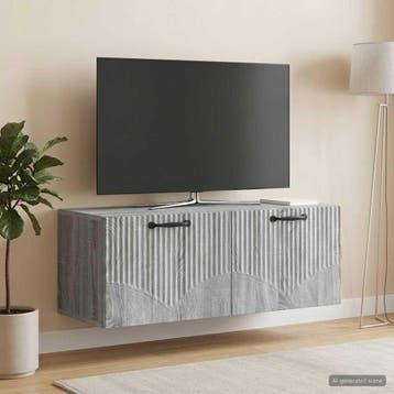 vidaXL Wandbeugel TV-kast Grijs sonoma 78,5 x 31 x 30 cm, Minder dan 50 cm, Verzenden, Nieuw, Minder dan 100 cm
