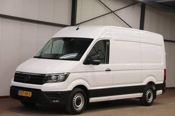 Volkswagen Crafter 35 2.0 TDI 140PK L3H3 (oude L2H2) EURO 6, Stof, Gebruikt, Volkswagen, Wit