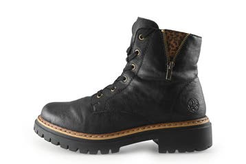 Rieker Veterboots in maat 43 Zwart, Verzenden, Zwart, Overige typen, Zo goed als nieuw