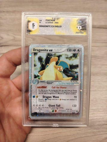 Pokémon Graded card - Dragonite 98 Holo - Graad 5 - EX - EX, Nieuw