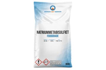 Wmm Chemie Handel Natriummetabisulfiet foodgrade 25 kg, zak, Verzenden, Nieuw
