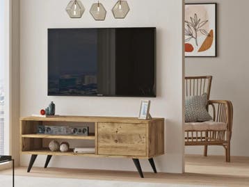 Skåne Home - Tv meubel - Pine - 110 x 40 cm, Ophalen, 100 tot 150 cm, Nieuw, Minder dan 100 cm