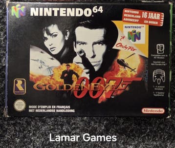Goldeneye 007 (Nintendo 64 tweedehands game), Spelcomputers en Games, Games | Nintendo 64, Ophalen of Verzenden, Zo goed als nieuw